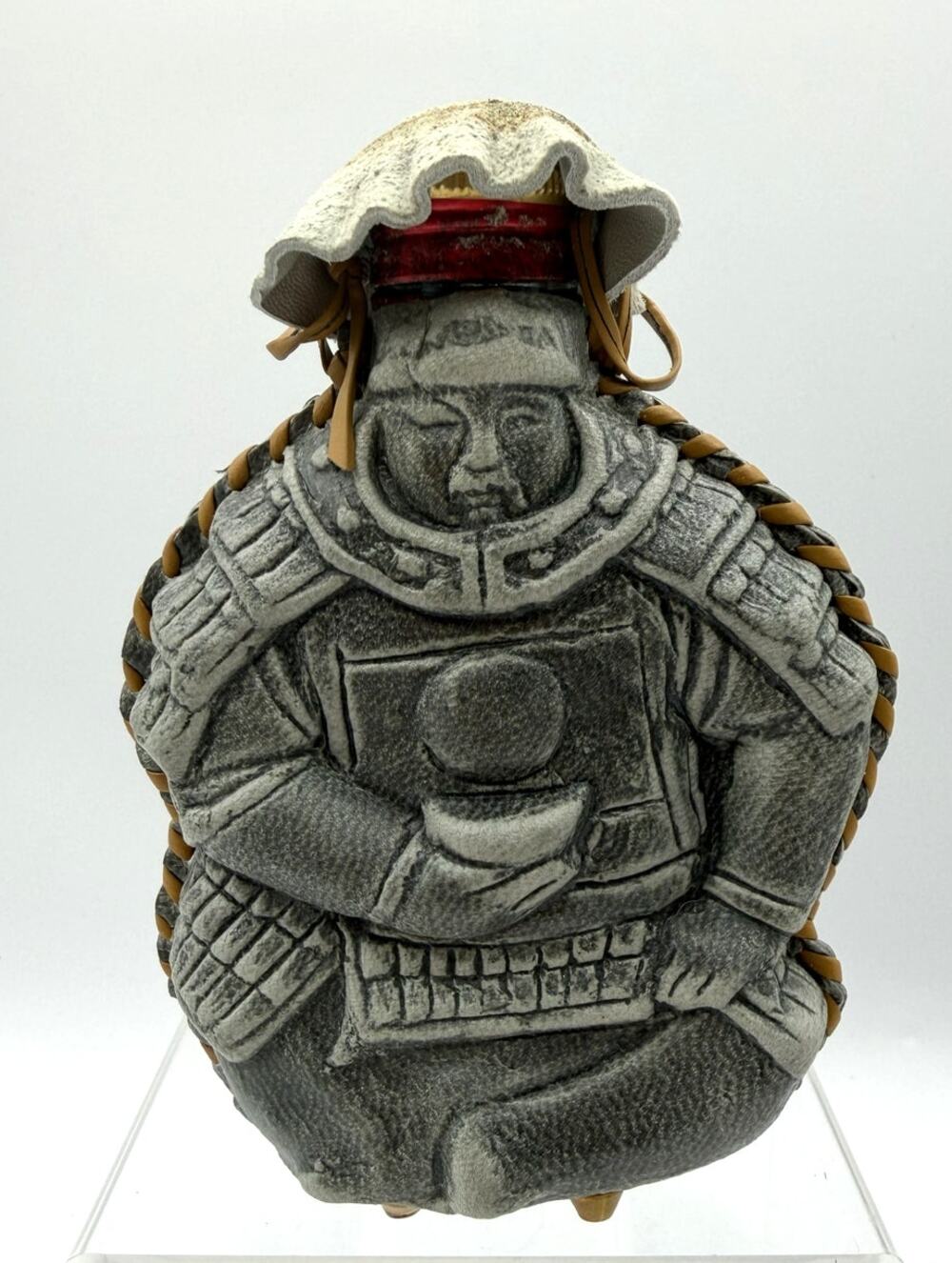 Vintage Leather Mongolian Warrior Arvai Vodka Flask